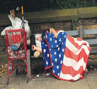 التضخم يرفع معدل المشردين في امريكا 